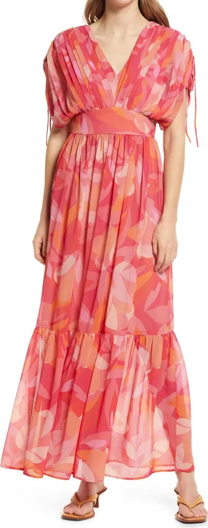 BTFL-life Floral Print Empire Waist Maxi Dress | Nordstrom | Nordstrom