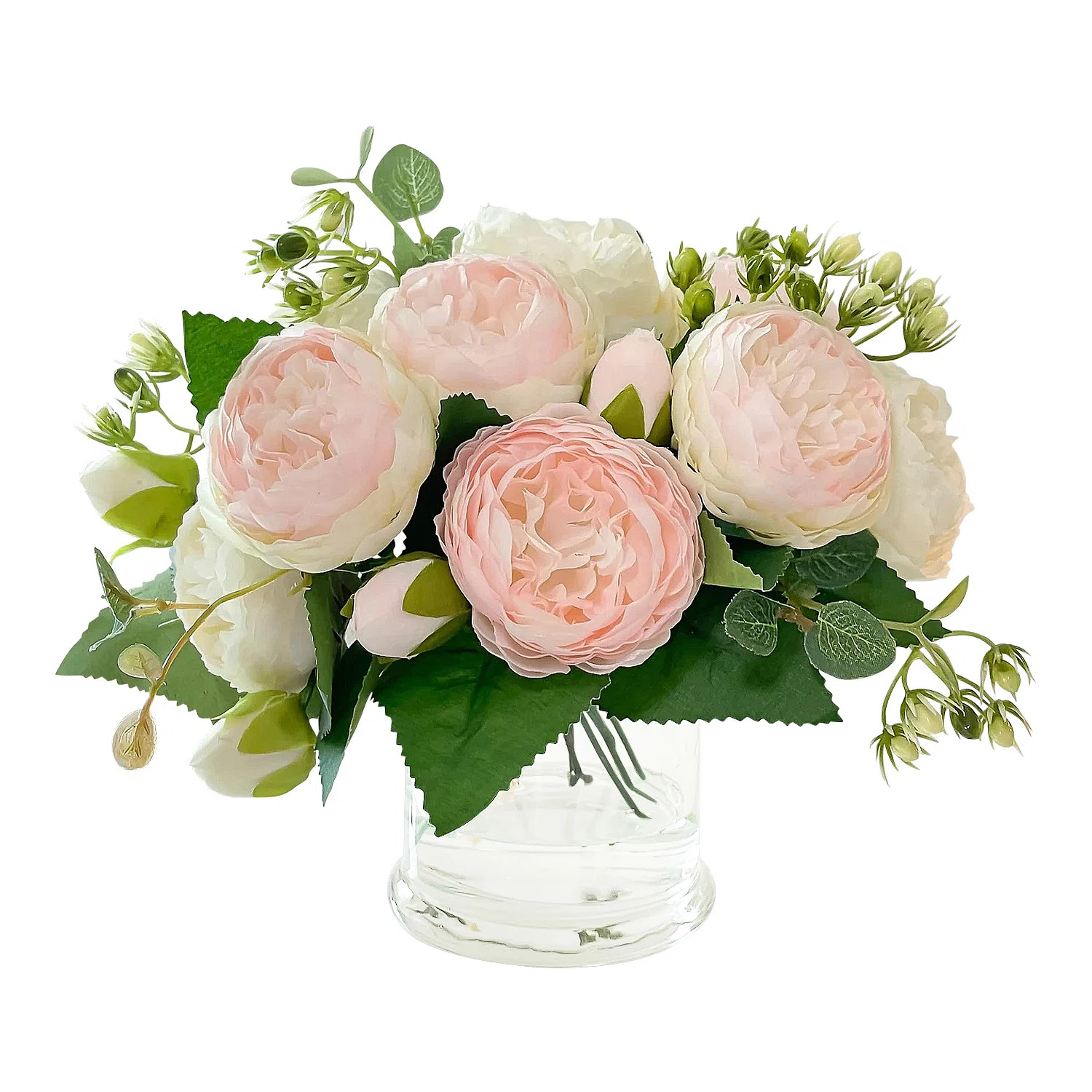 Rose Arrangement in Vase | Wayfair North America
