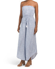 Smocked Waist Tube Printed Jumpsuit | Marshalls