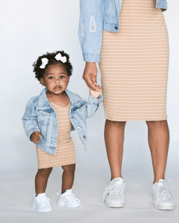 Meg Camisole Mommy & Me Dress - Latte | Bailey's Blossoms