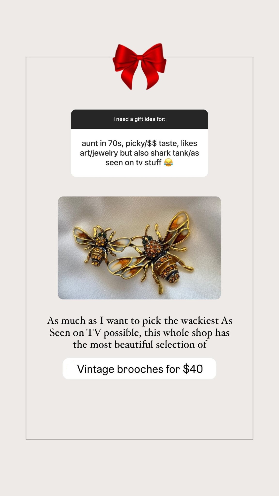 Gift idea for a 70 year old aunt who has refined taste and likes art and jewelry 

#LTKGiftGuide #LTKstyletip #LTKHoliday