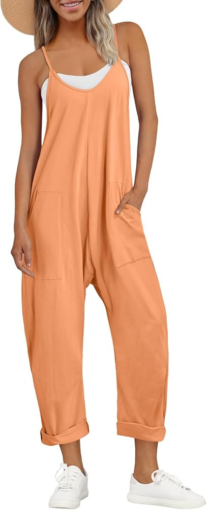 AUTOMET Jumpsuits for Women Casual Summer Outfits Rompers Comfy Beach Vacation Trendy Overalls Ju... | Amazon (US)