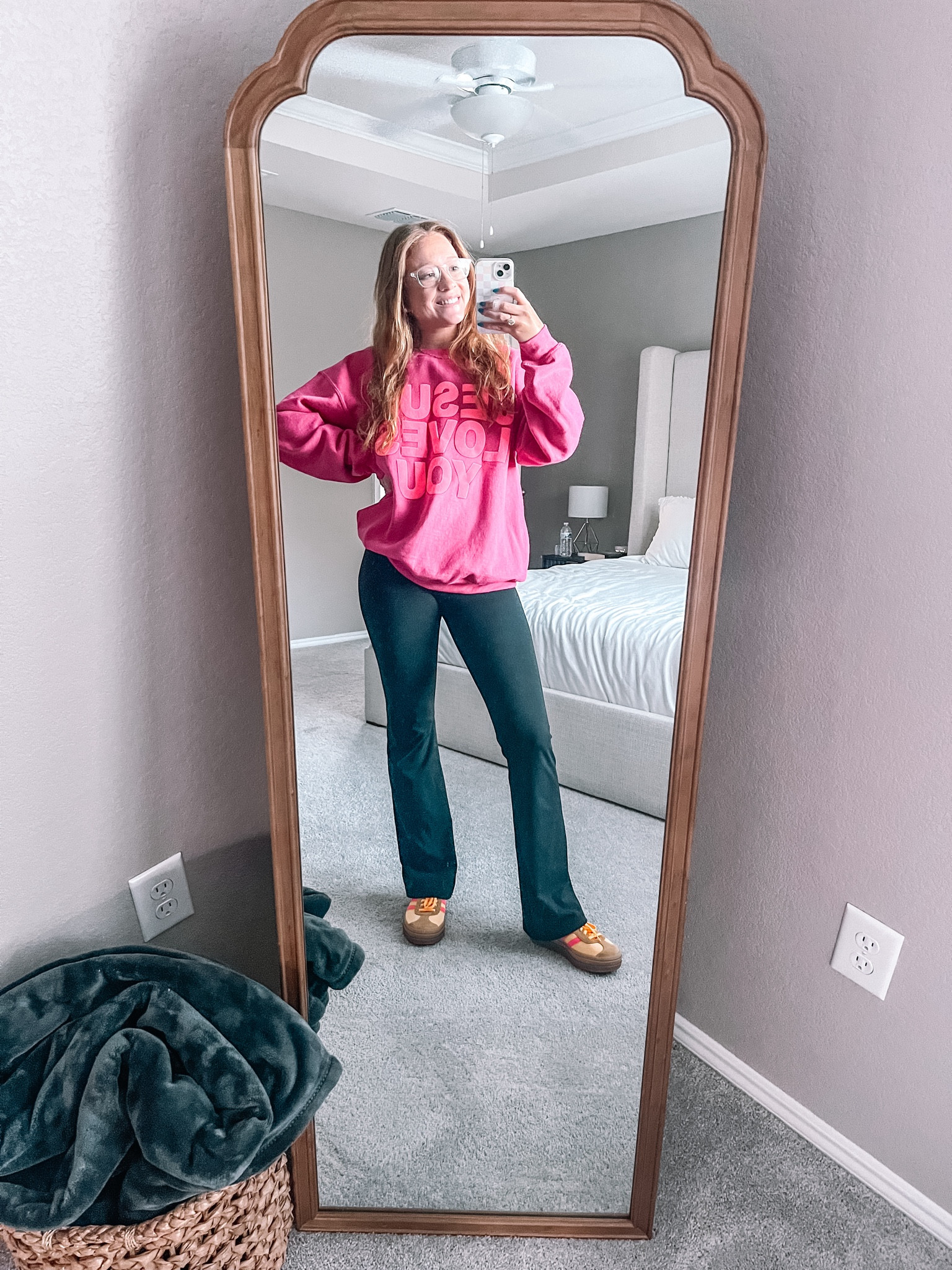 sweatshirt - By His Grace
phone case - loopy