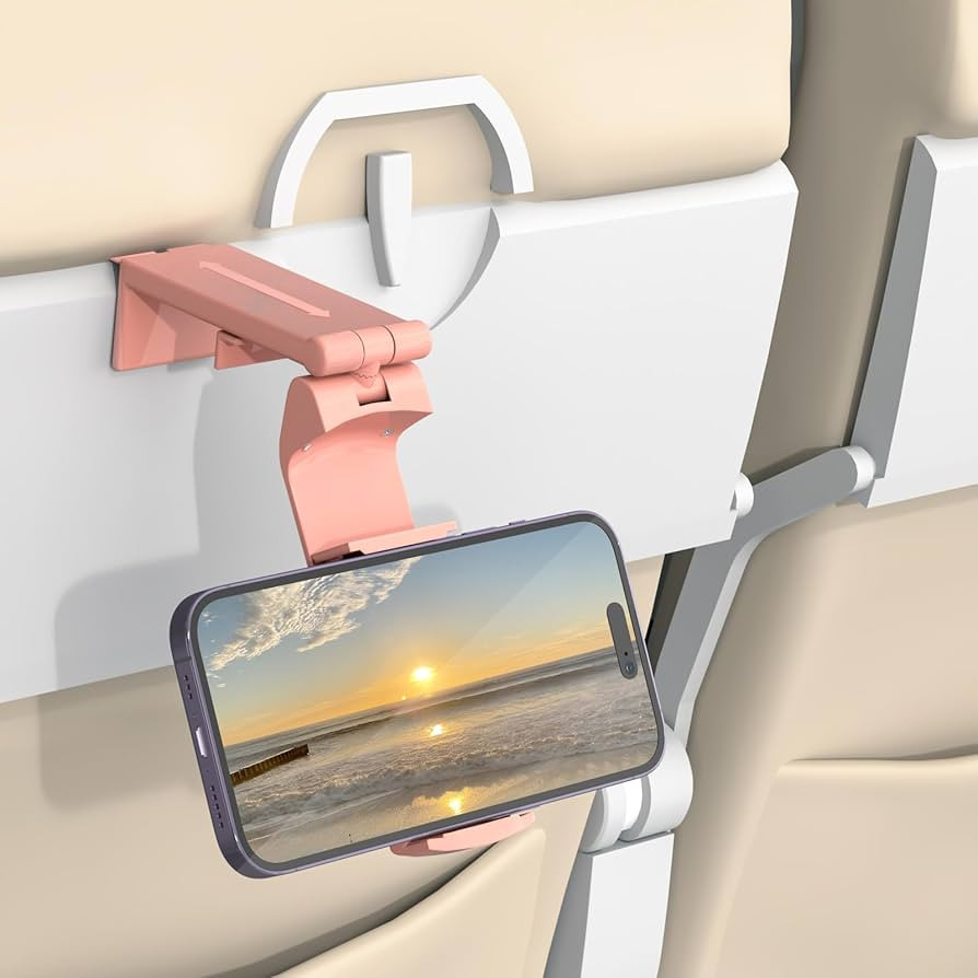Amazon.com: Universal Airplane Phone Holder Travel Essentials, Hands-free Phone Mount in Flight w... | Amazon (US)