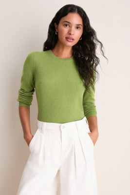 Peridot Cashmere Crewneck Sweater | Tuckernuck (US)