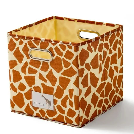 CUH Kids Toys Storage Bins with Handle for Home Christmas Decor Foldable Cube Fabric Storage Baskets | Walmart (US)