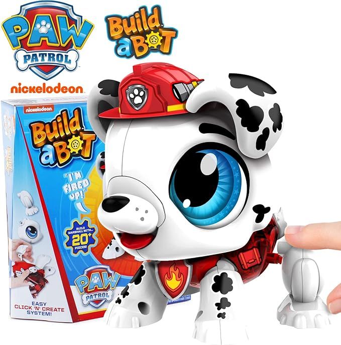 Paw Patrol Marshall - Robotic Build-A-Bot Paw Patrol Toys. Paw Patrol Toys for 3 Year Old Boys, T... | Amazon (US)