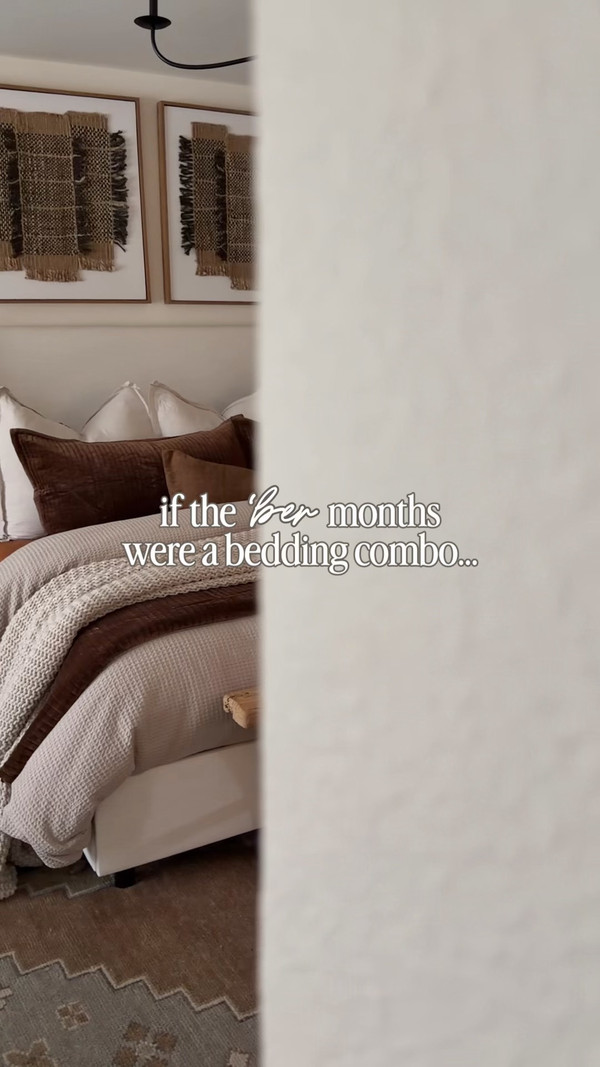 Fall bedding, but make it warm, layered + extra cozy.