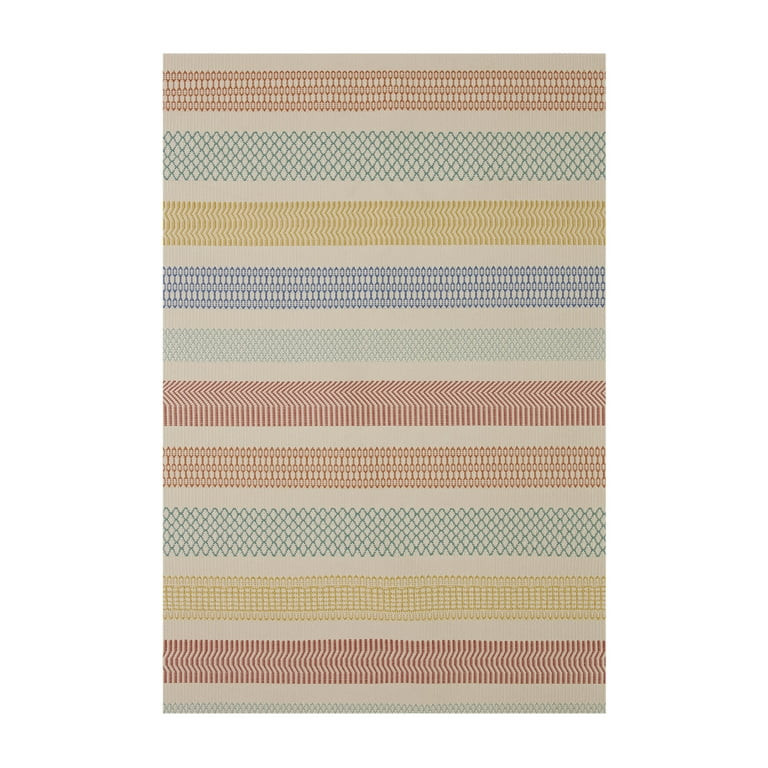 Better Homes & Gardens,  5' x 7' Multi-Color Striped Outdoor Rug | Walmart (US)