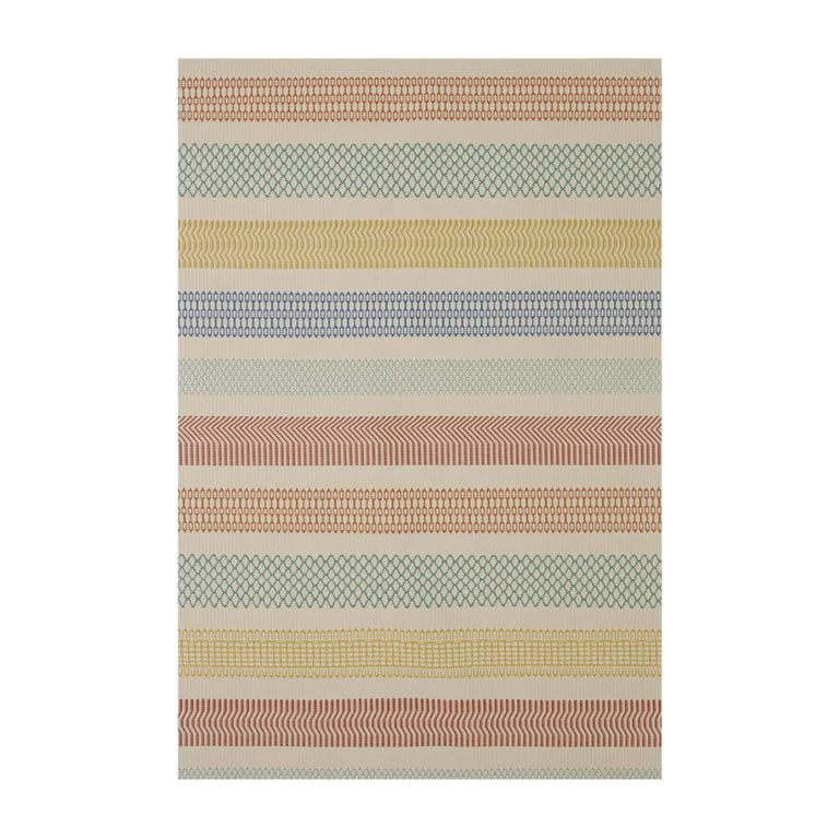 Better Homes & Gardens,  5' x 7' Multi-Color Striped Outdoor Rug | Walmart (US)