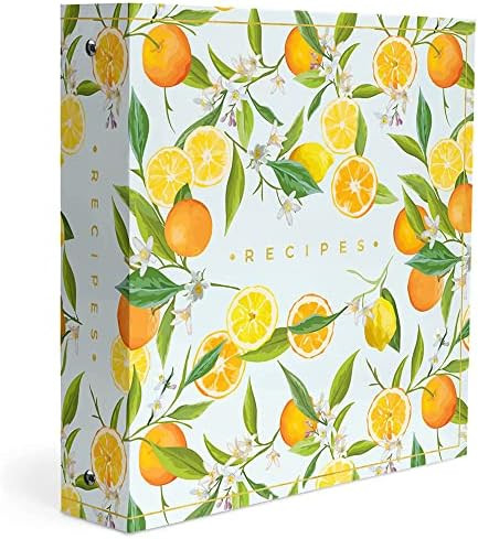 SwiftCube Recipe Binder 8.5x11 3 Ring Kit - Make Your Own Cookbook With Recipe Cards or Printed P... | Amazon (US)