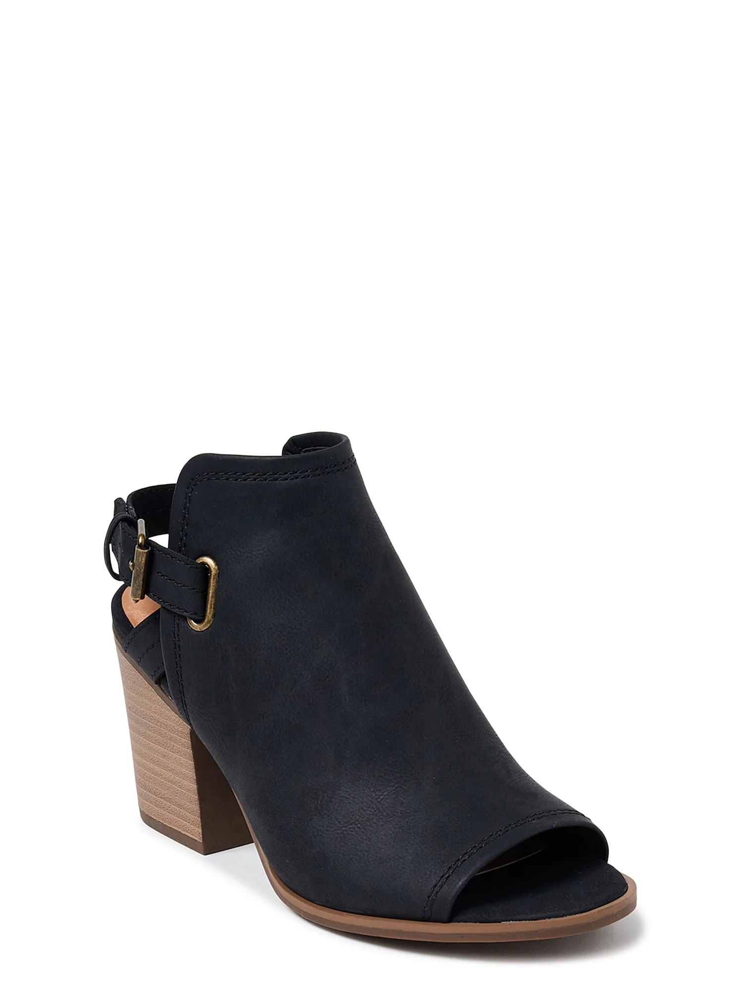 Time and True Women's Peep Toe Bootie | Walmart (US)