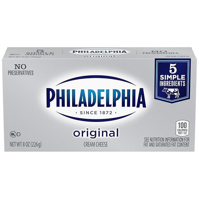 Philadelphia Original Cream Cheese Brick (8 oz Box) | Amazon (US)