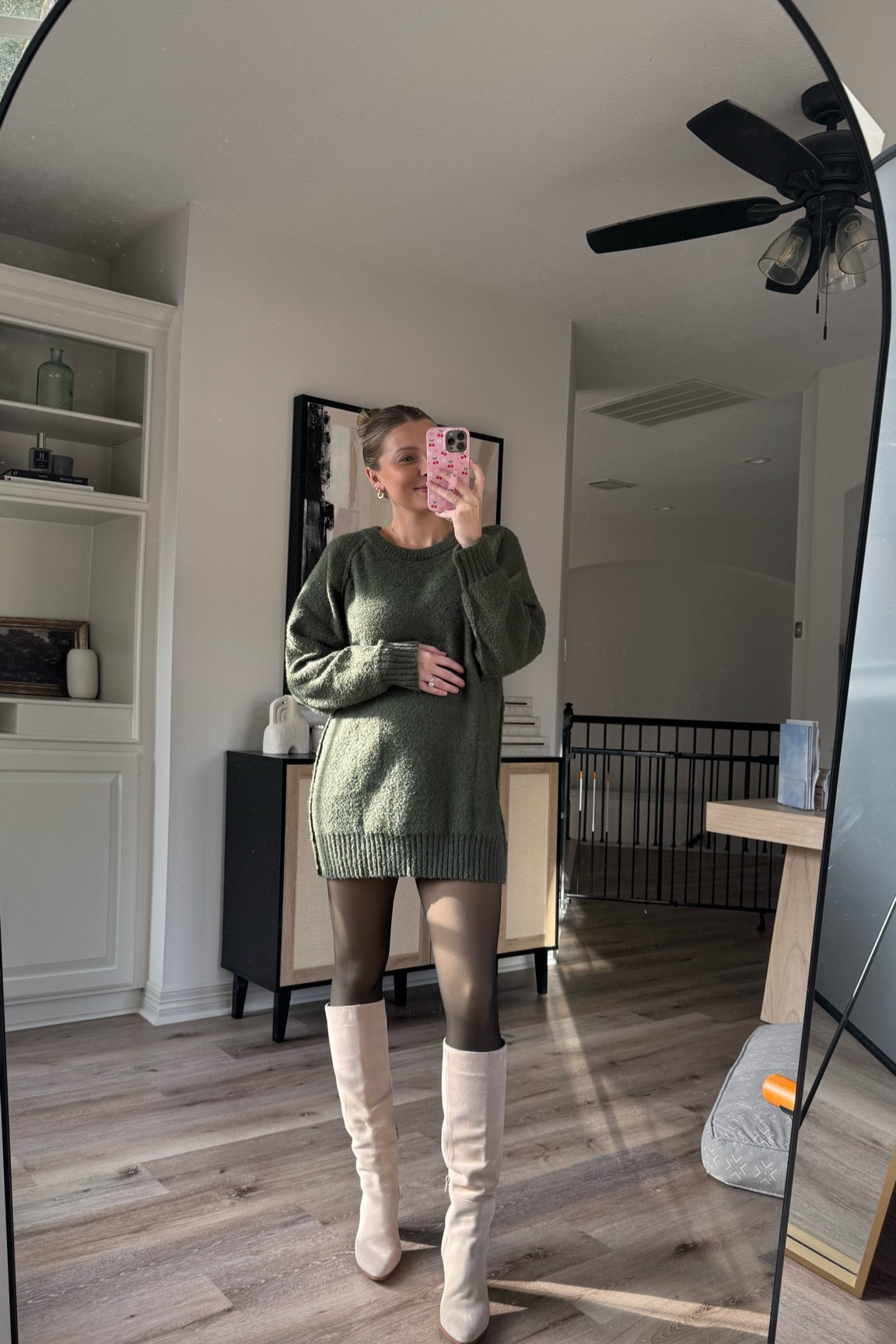 Bump friendly winter outfit! Dress runs short, I’m 5’7 for reference! I’m in a size M

#LTKBump #LTKStyleTip #LTKSeasonal