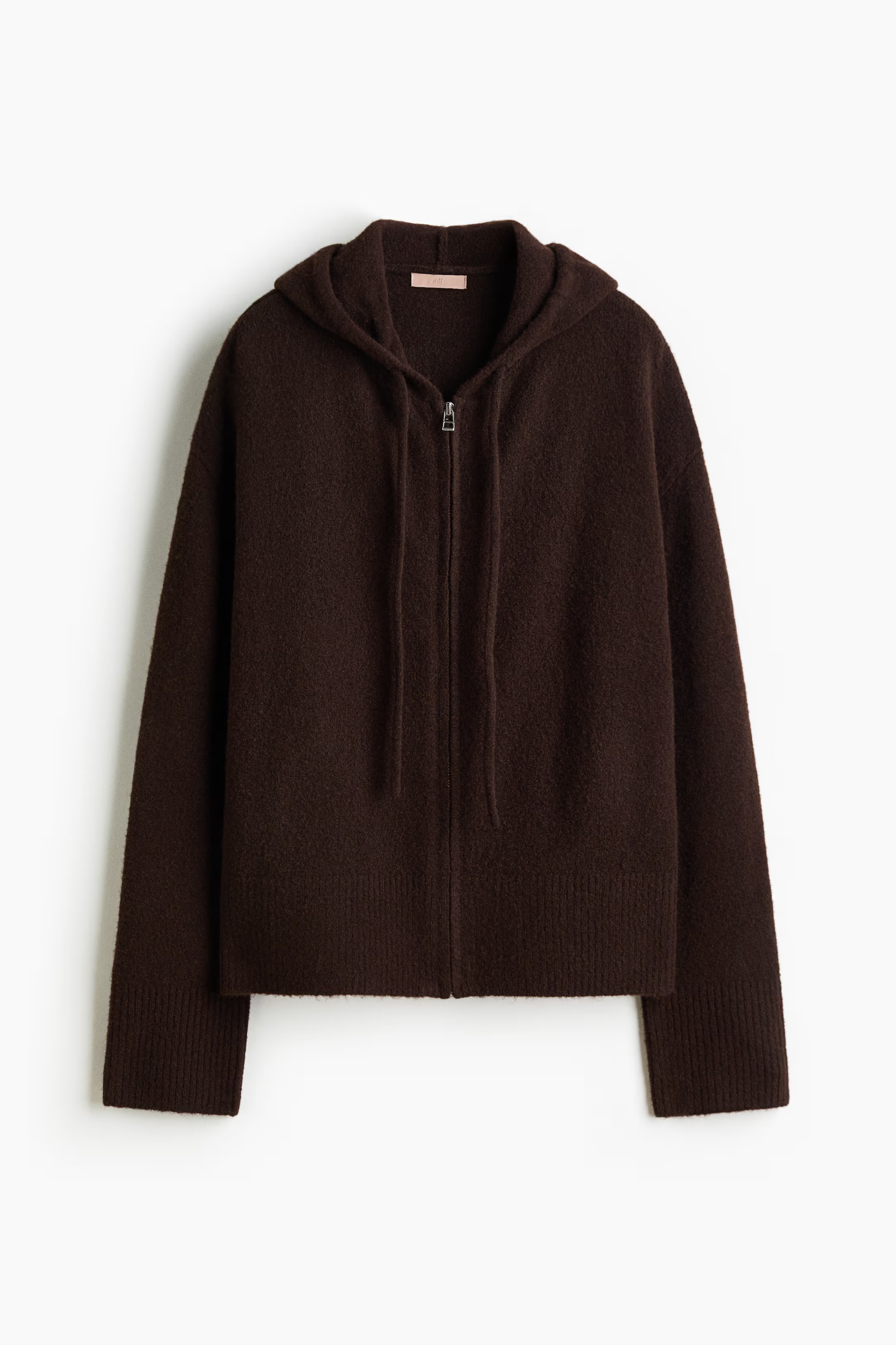 Knitted zip-through hoodie | H&M (UK, MY, IN, SG, PH, TW, HK)