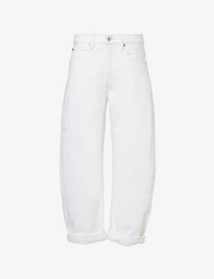 FRAME - The Bubble Barrel-Leg High-Rise Denim Jeans | Selfridges.com | Selfridges