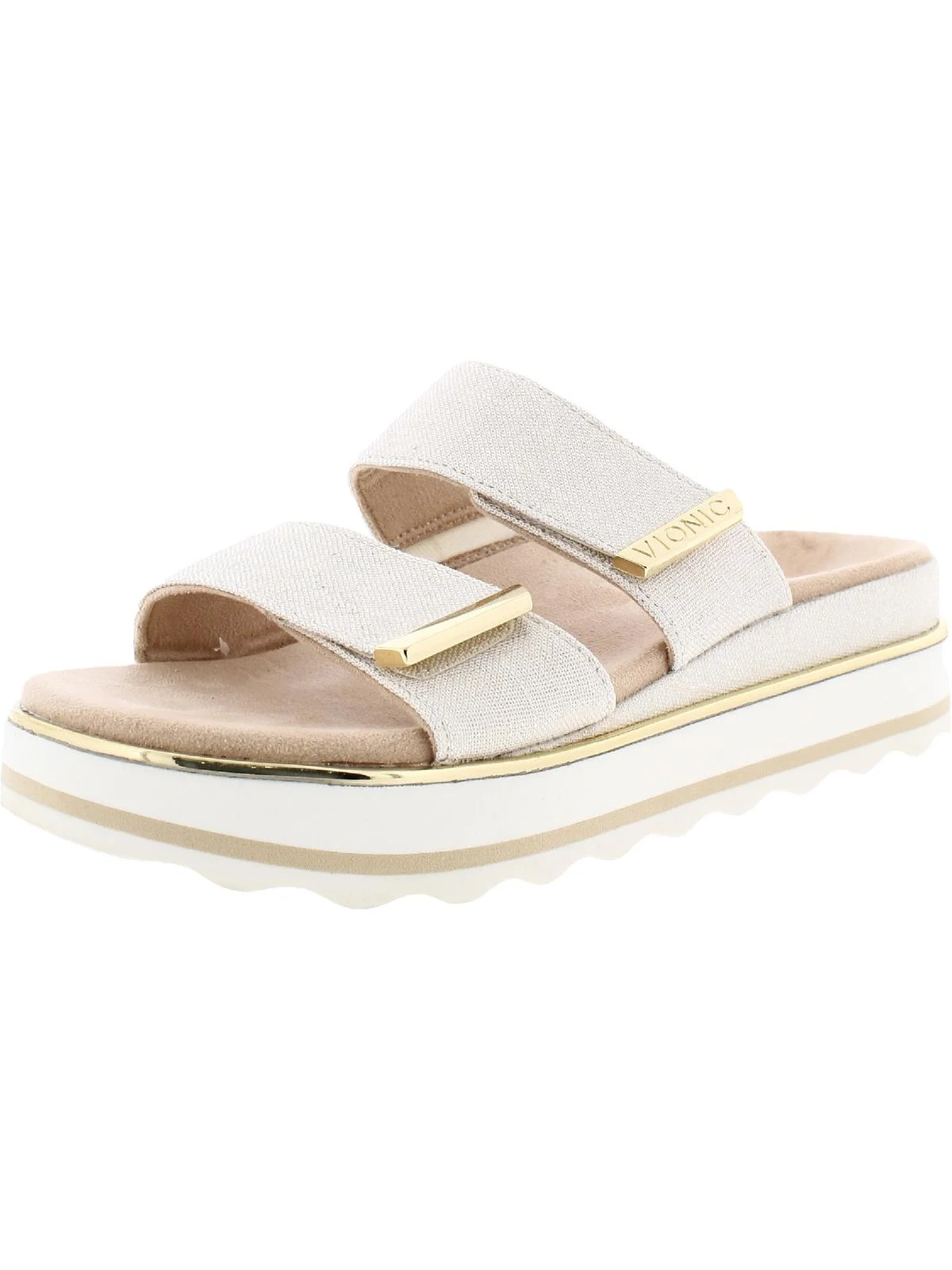 Vionic Womens Brandie Flatform Sandal Marshmallow - Walmart.com | Walmart (US)
