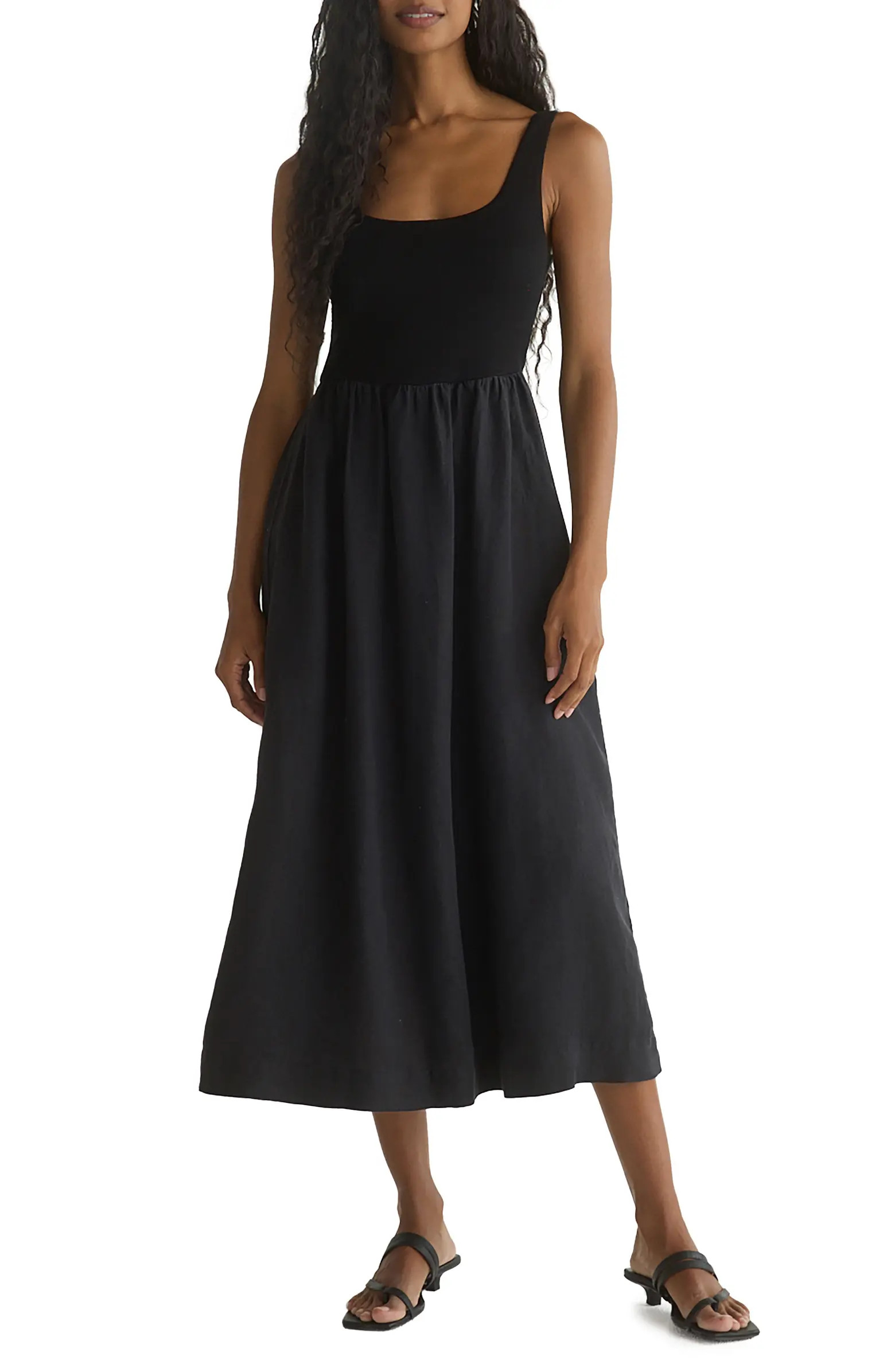 Bella Dahl Mixed Media Midi Dress | Nordstrom | Nordstrom