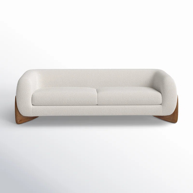 Amala 90.5'' Round Arms Curved Sofa | Wayfair North America