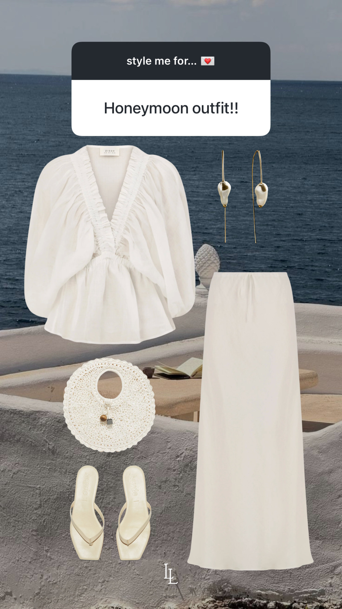 style inspo for a summer honeymoon! 
DISSH, baublebar, Jacquemus, aeyde 

 #LTKootd #LTKTravel #LTKWedding