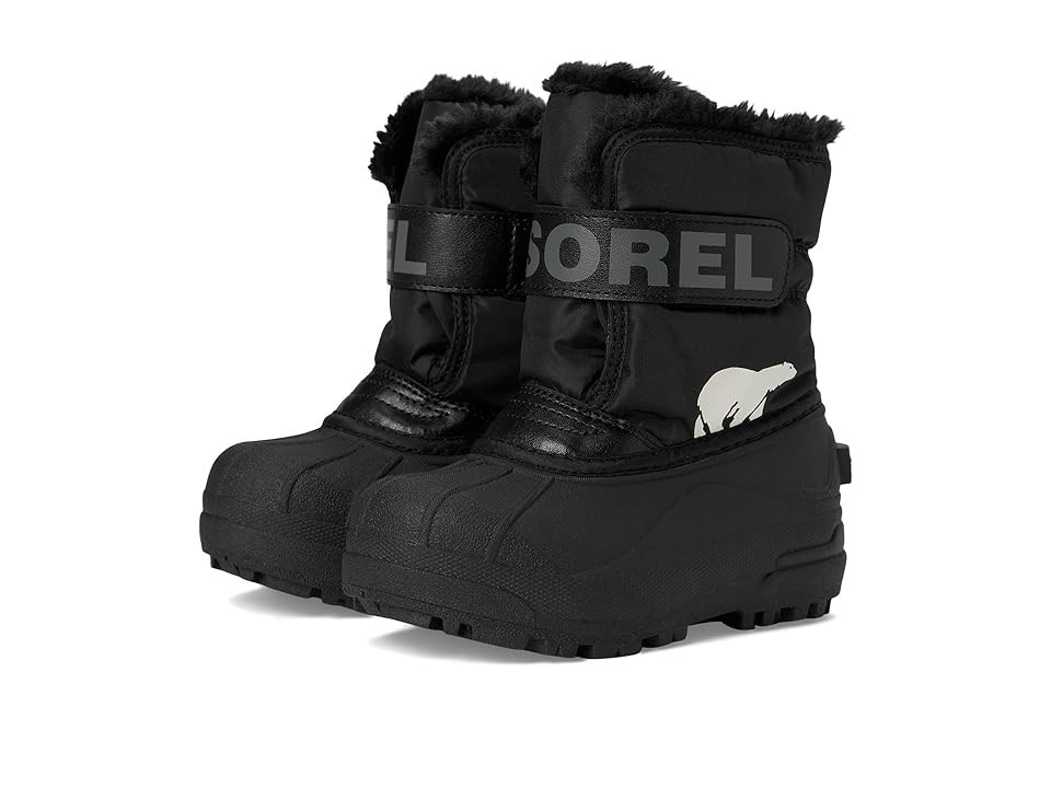 SOREL Kids Childrens Snow Commander (Toddler/Little Kid) Kids Shoes Black/Charcoal : 11 Little Kid M, Synthetic | Zappos