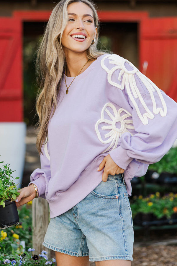 Happy Little Moments Lavender Top | The Mint Julep Boutique