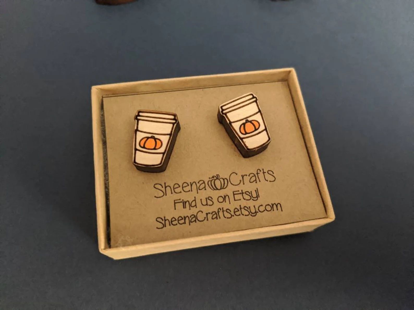 Pumpkin Spice Latte earrings | Etsy (US)