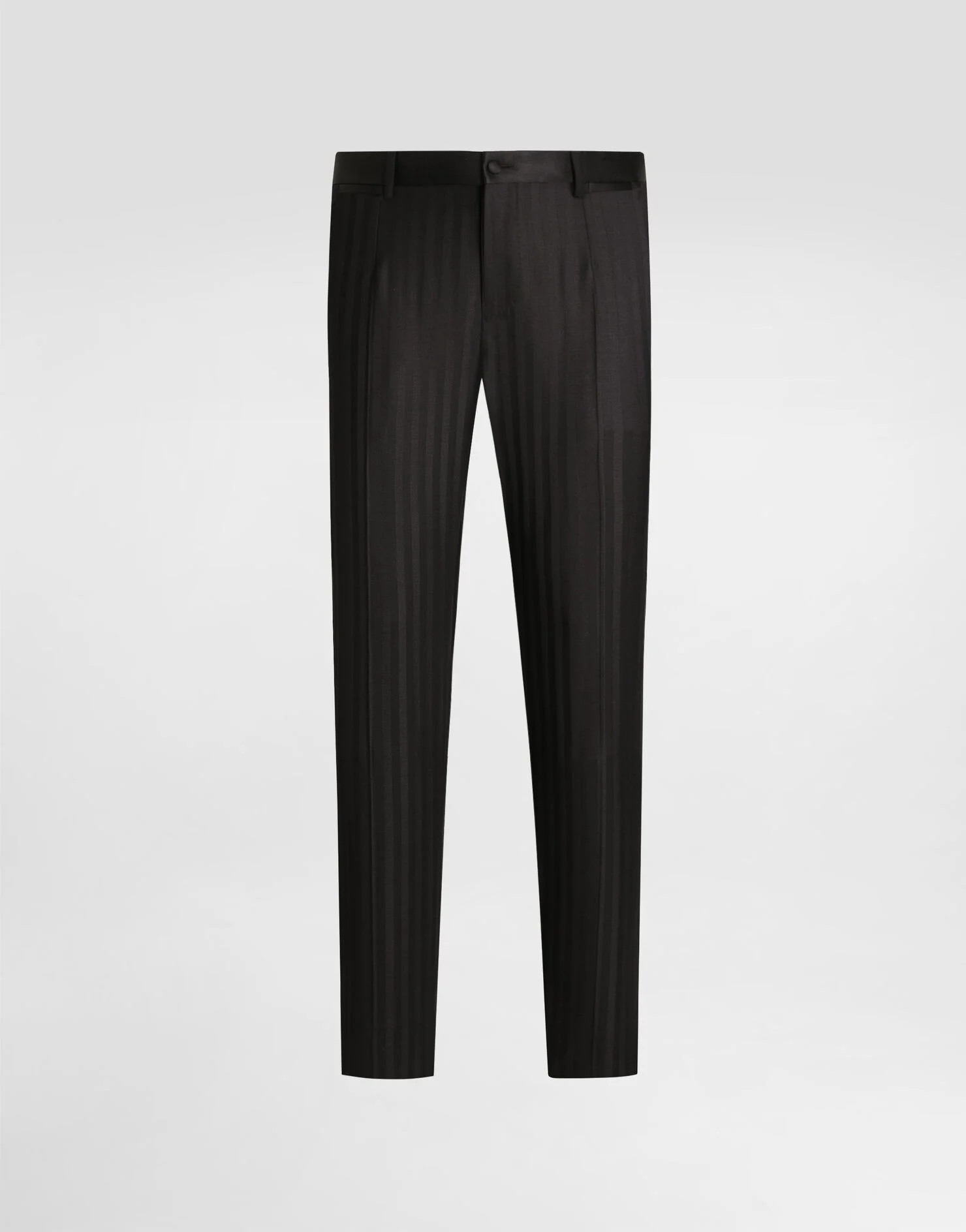 Wool pekin jacquard trousers | Dolce & Gabbana US