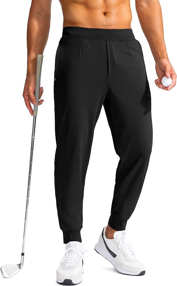 G Gradual Men's Golf Joggers Pants with Zipper Pockets Stretch Sweatpants Slim Fit Track Pants Jogge | Amazon (US)