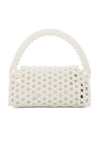 Amrita Bead Top Handle Bag in Pearl | Revolve Clothing (Global)