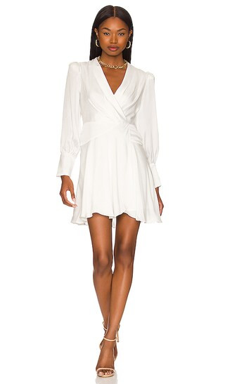Long Sleeve Evening Dress in Off White | Revolve Clothing (Global)