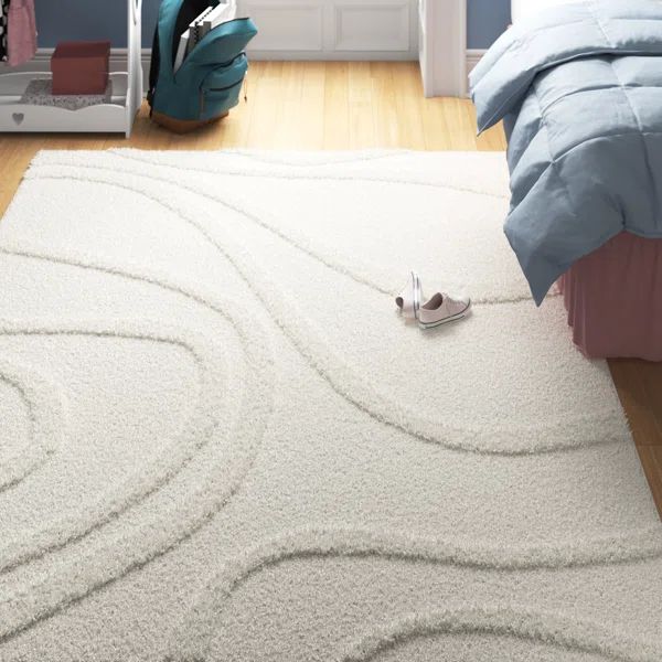 Ailey Shag Cream Area Rug | Wayfair North America