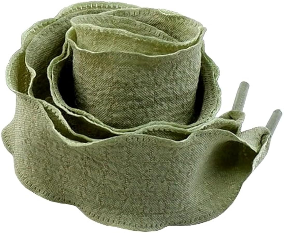 goodlace Flat Rose Ribbon Shoelaces 1" Wide Laces Fashion for Sneakers Sport Shoes 47" Long | Amazon (US)