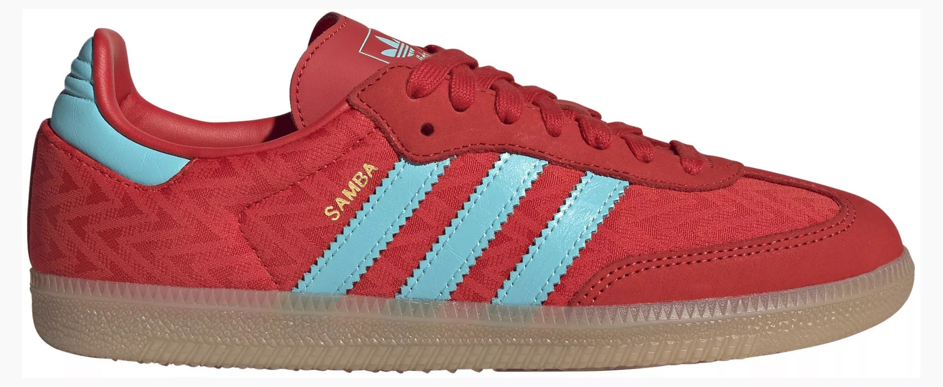 adidas Women's Samba OG Shoes, Size 5, Red/Pulse Aqua/Gold Met | DICK'S Sporting Goods