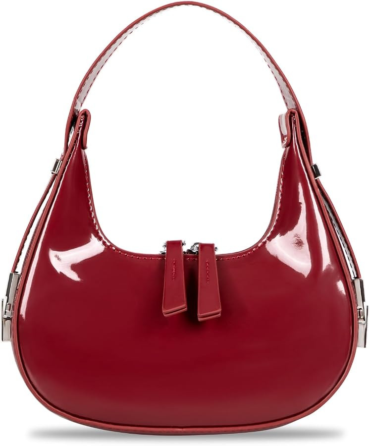 Women's Crescent Shoulder Bags Fashion Y2k 90s Hobo Crescent Handbags,Underarm Shoulder Purse Bag... | Amazon (US)