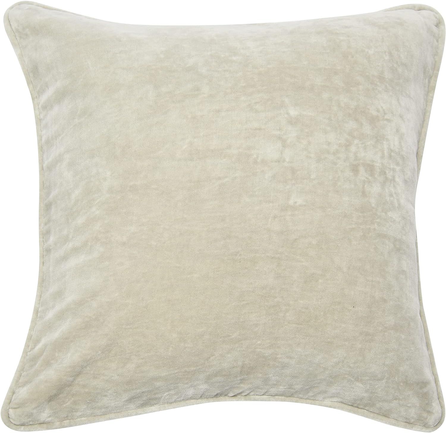 Creative Co-Op 20" Square Velvet Pillow Decorative Pillow Cover, 20" x 20", Light Grey | Amazon (US)