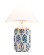26in Floral Ceramic Table Lamp | Marshalls