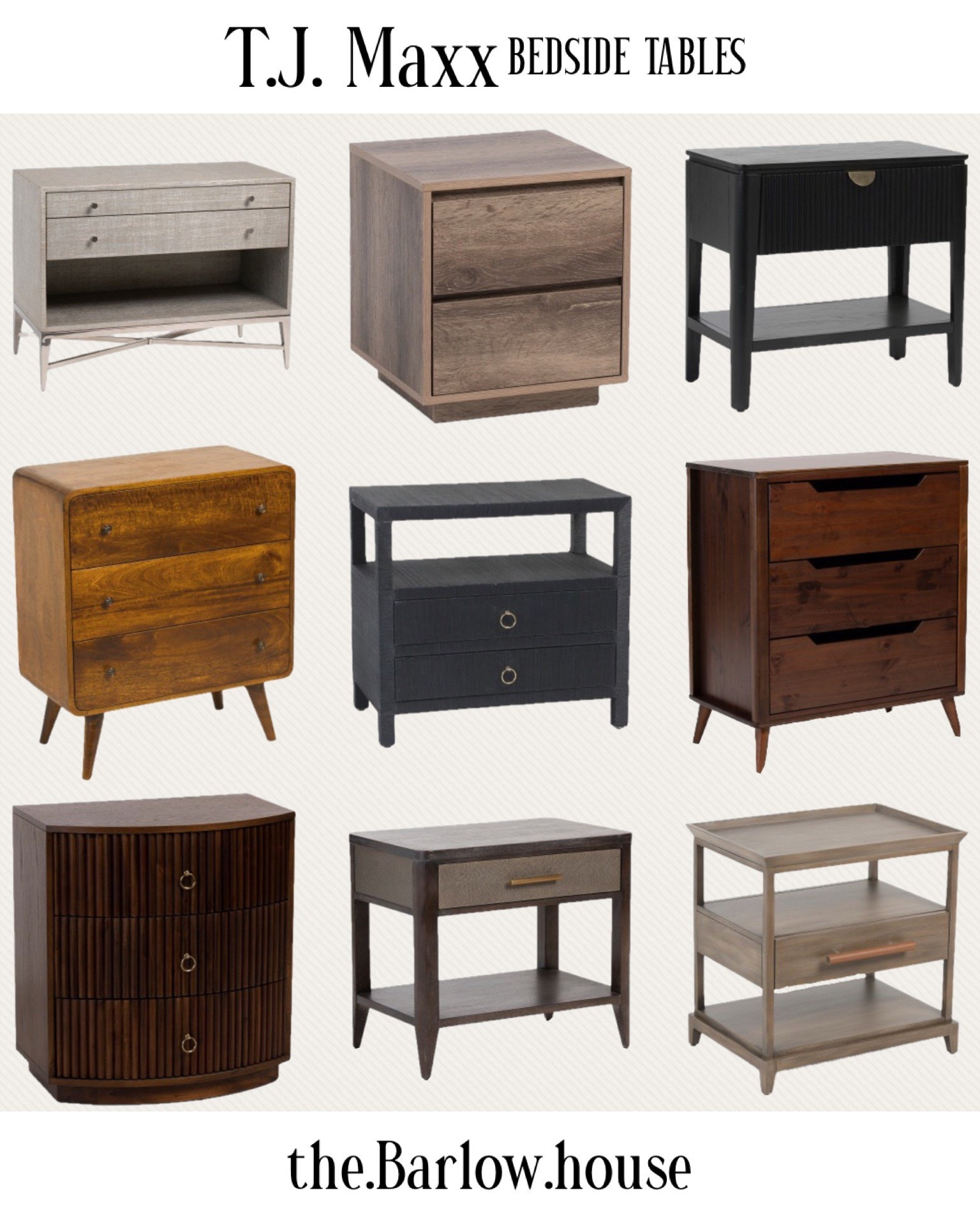 TJMaxx Bedside tables

Bedroom furniture 
Guest bedroom 
Refresh your bedroom 
Luxury look for less 
Sale 
Discount 
Furniture finds 
Wood table 
End table 
Traditional 
Classic 
Boys room 
Coastal vibe 
Cabin vibe 
Home decor 
Interior design 
Home account 
First apartment 
First home 

#LTKSaleAlert #LTKHome #LTKWedding
