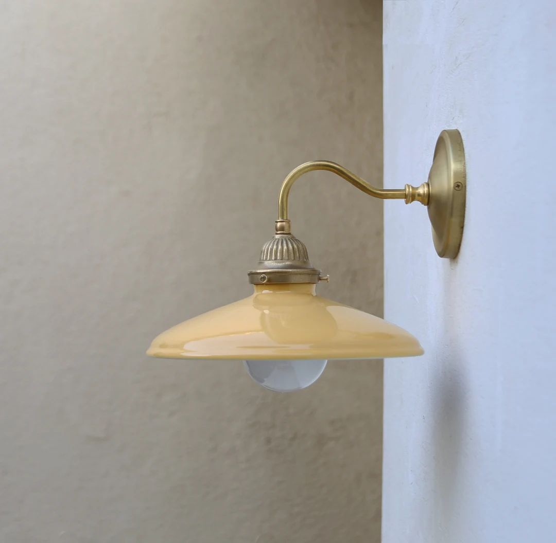 Wall Sconce Light, Brass Wall Sconce Light, Casting Brass Wall Sconce Light | Etsy (US)