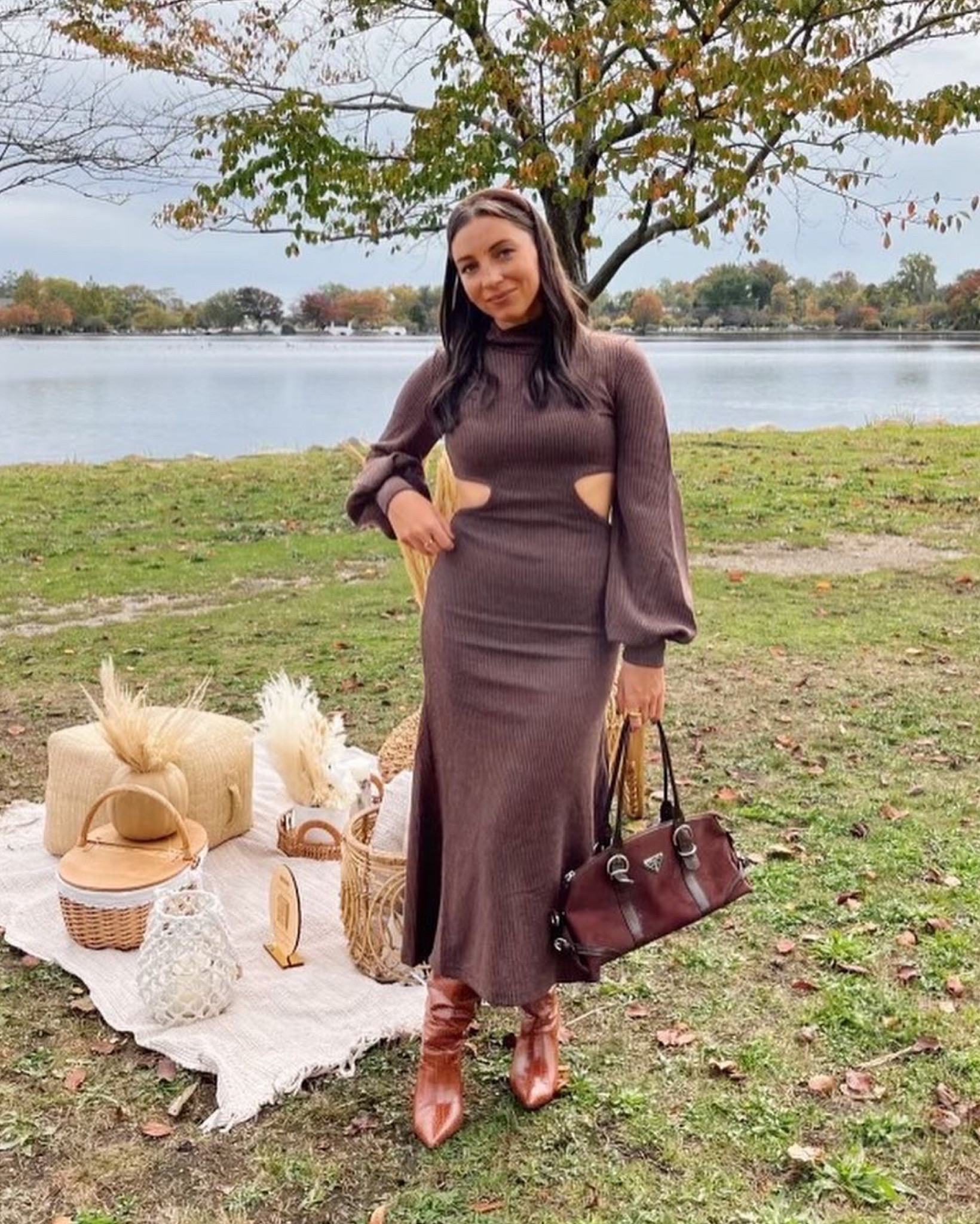 Brown is the new Black 🤎 Bag is vintage Prada #falloutfits 

#LTKSeasonal #LTKstyletip #LTKunder100
