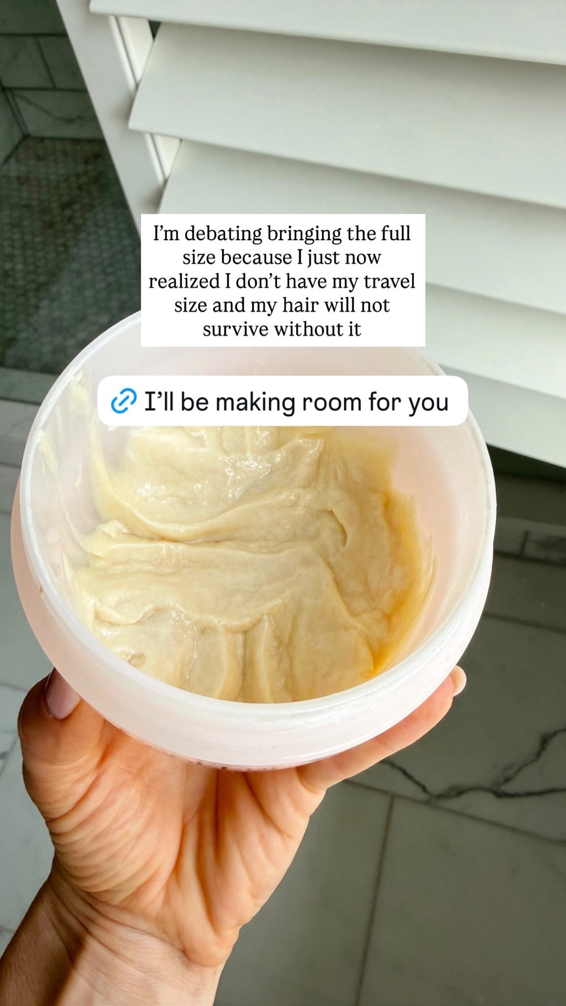 I’m debating bringing the full size because I just now realized I don’t have my travel size and my hair will not survive without it @colleenrothschild

#LTKTravel #LTKBeauty