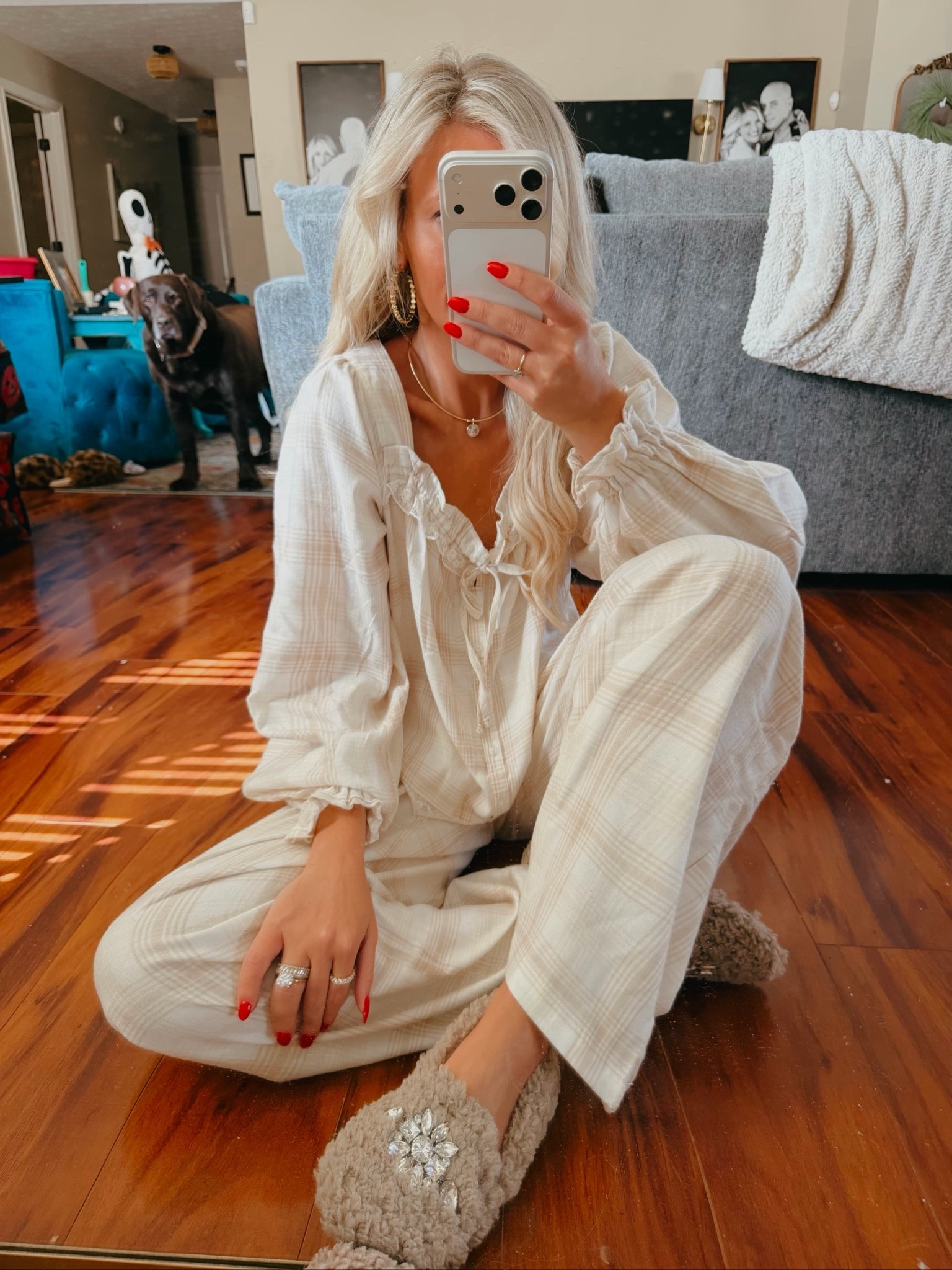 The cutest Walmart pajama sets and cozy slippers! 🤎🖤✨ These matching sets look SO much more expensive than they are, and I’m obsessed with the coordinating fuzzy slippers! Which color are you choosing?!

#WalmartFinds #WalmartFashion #PajamaSet #CozyStyle #walmartstyle #walmart #fallfashion 

Walmart pajamas, matching pajama sets, cozy slippers, affordable pajamas, women's sleepwear, plaid pajamas, fuzzy slippers, fall loungewear, cute Walmart finds

#LTKxWalmart #LTKootd