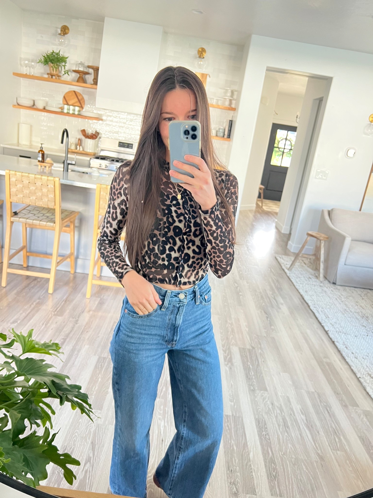 Mesh top, wide leg jeans, women’s outfits, cheetah print, Levi jeans 

#LTKSaleAlert #LTKPetite #LTKSeasonal