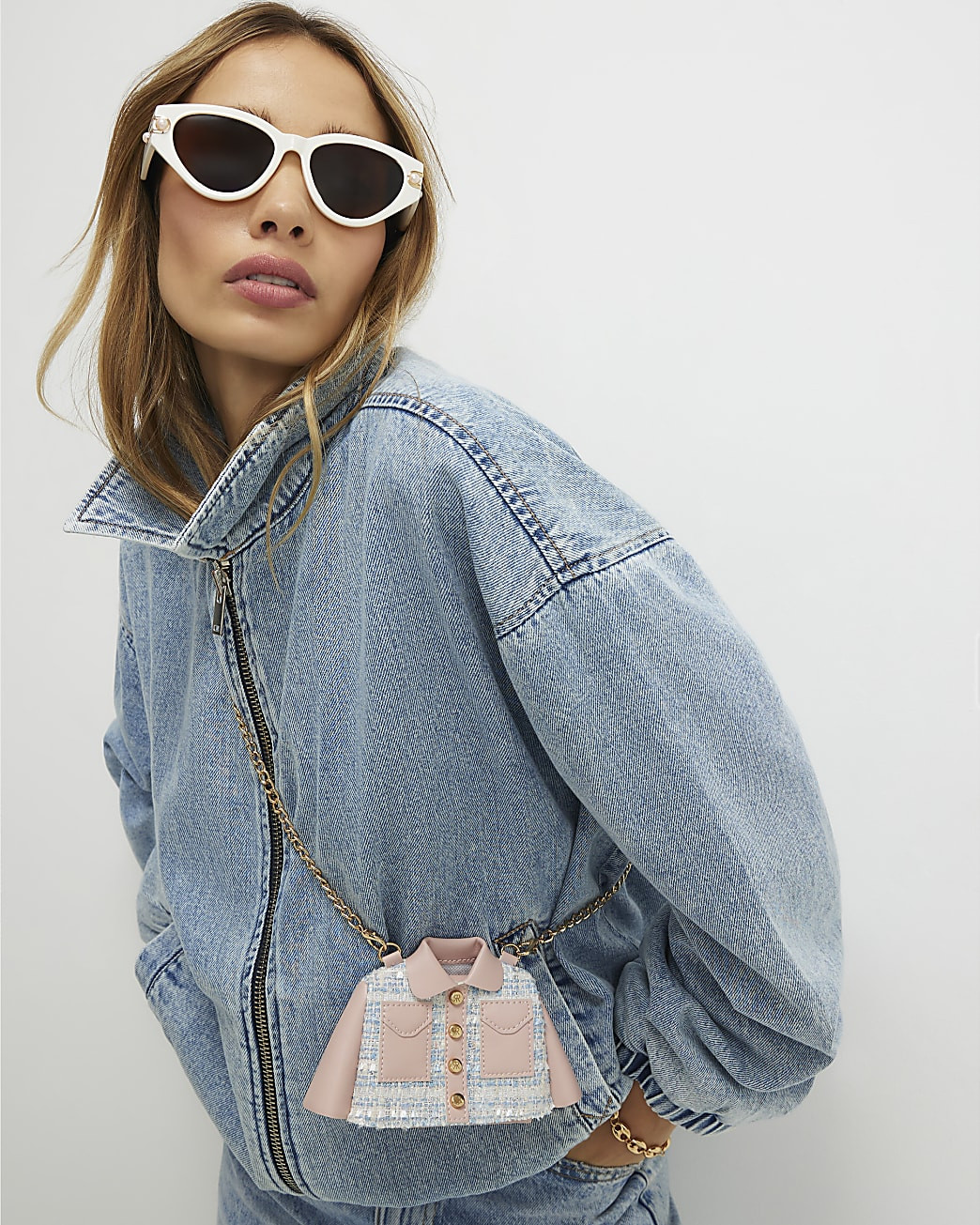 Pink Shirt Mini Purse | River Island UK & IE