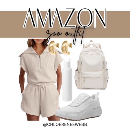 Looking for a comfy and cute zoo outfit to also keep you cool this summer!? I’m obsessed with this set from Amazon paired with neutral sneakers, a waterproof backpack, gold hoops and of course a water bottle!

Amazon finds, Amazon fashion, women’s fashion, women’s outfit, mom outfit, mom fashion, affordable fashion, summer outfit, summer fashion 

#LTKStyleTip #LTKFindsUnder50 #LTKSeasonal