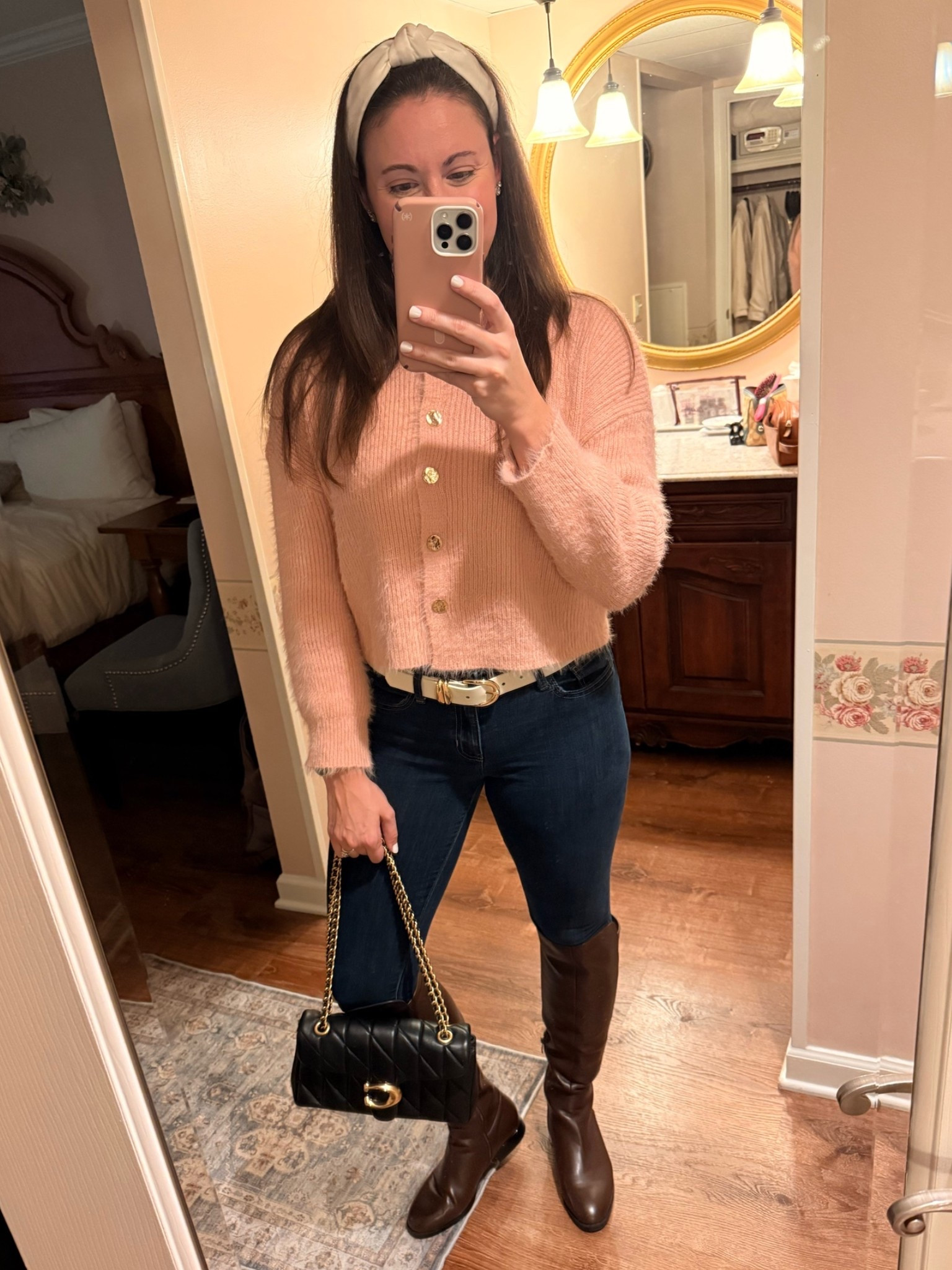 A little fall outfit inspo for a casual night out! I love a fuzzy cardigan and I will never give up my skinny jeans and riding boots!

#LTKgrwm #LTKootd #LTKdayinmylife