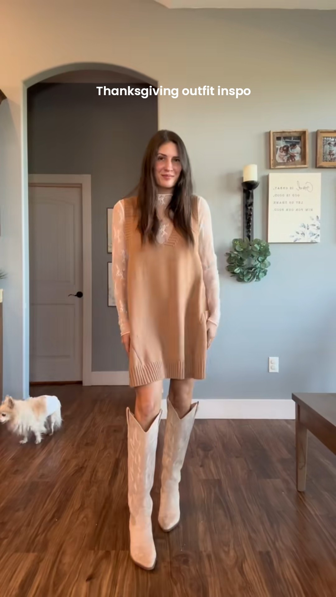 Thanksgiving outfit inspo. 

Dress is TTS

#LTKootd #LTKFindsUnder50 #LTKHoliday