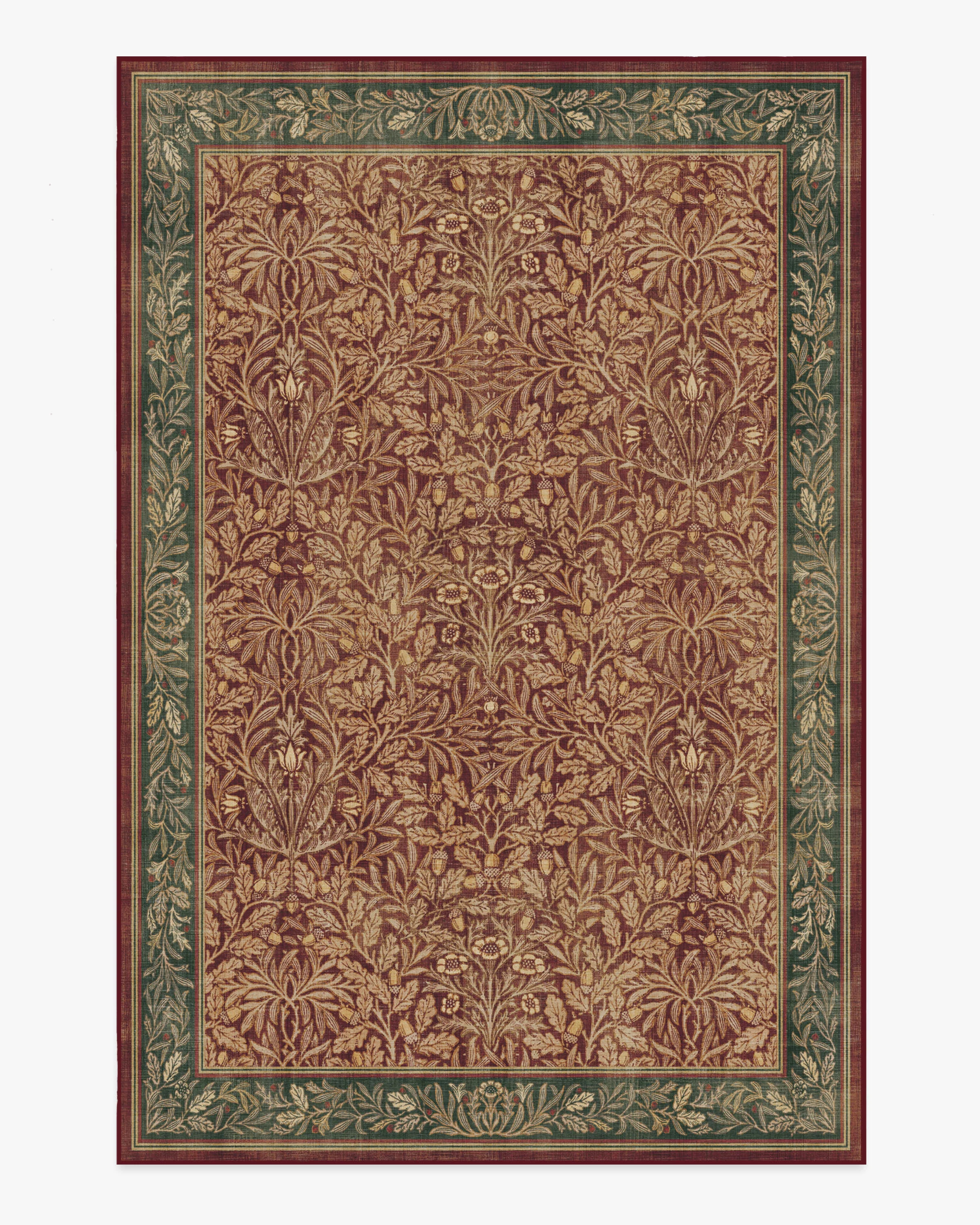 Morris & Co. Acorn Amber Red Tufted Rug | Ruggable
