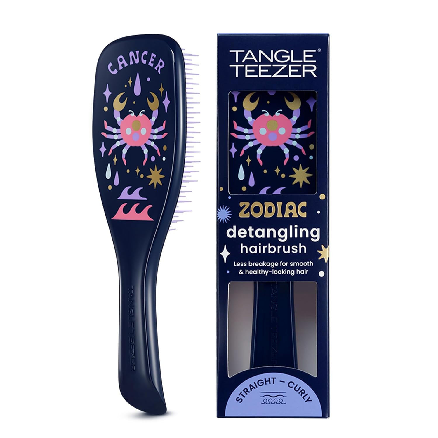 Tangle Teezer Zodiac Ultimate Detangler Brush, All Hair Types, Cancer | Amazon (US)