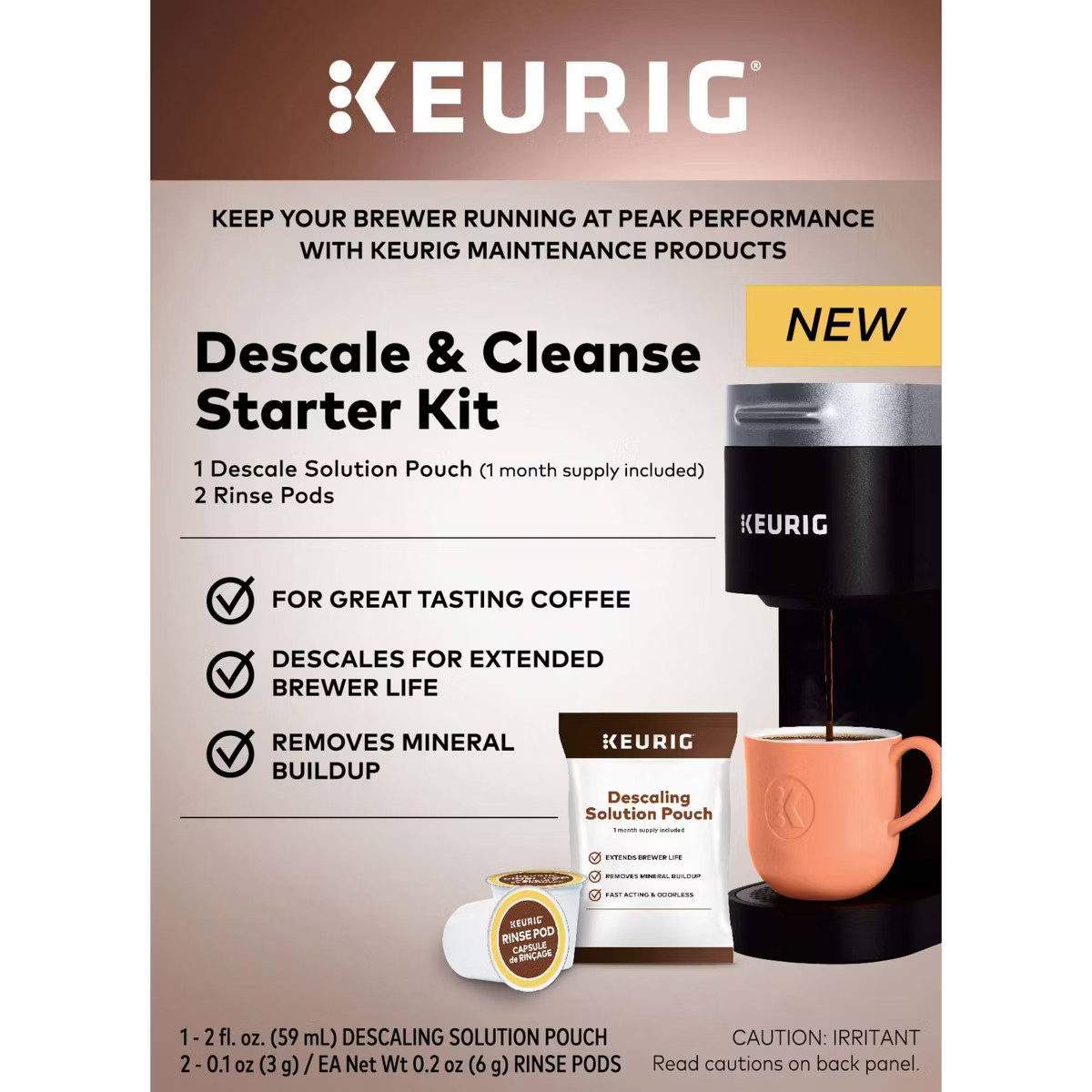 Keurig Descale and Cleanse Starter Kit: Coffee Maker Parts & Accessories, Descaling Solution for ... | Target